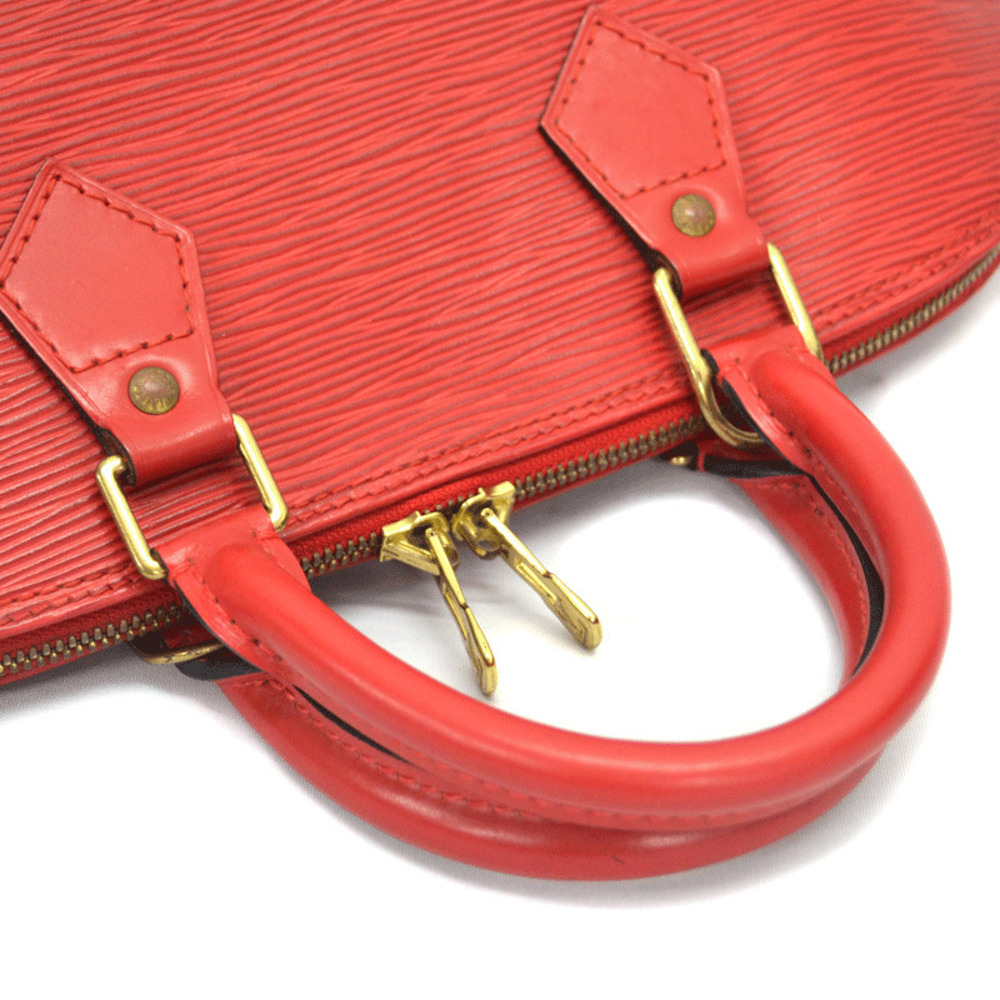 LOUIS VUITTON Alma Red Handbag Epi Leather - Picture 7 of 9